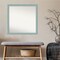 Amanti Art Non-Beveled Wood Wall Mirror, Sky Blue Rustic Frame